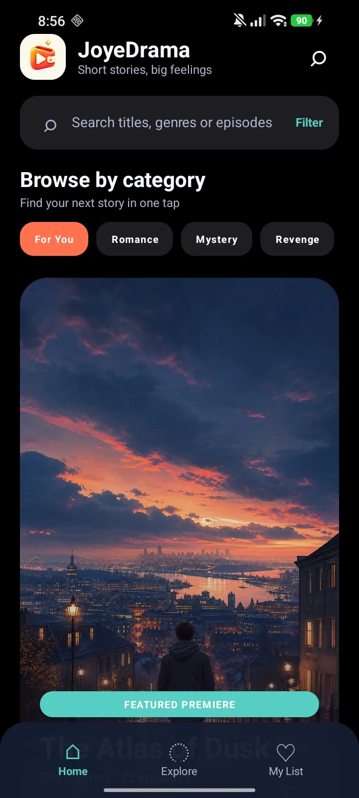JoyeDrama a first look interface preview
